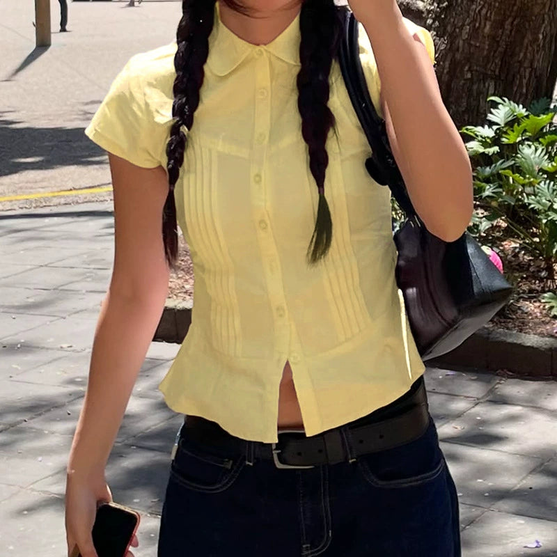 Taylor Pleated Fitted Shirt