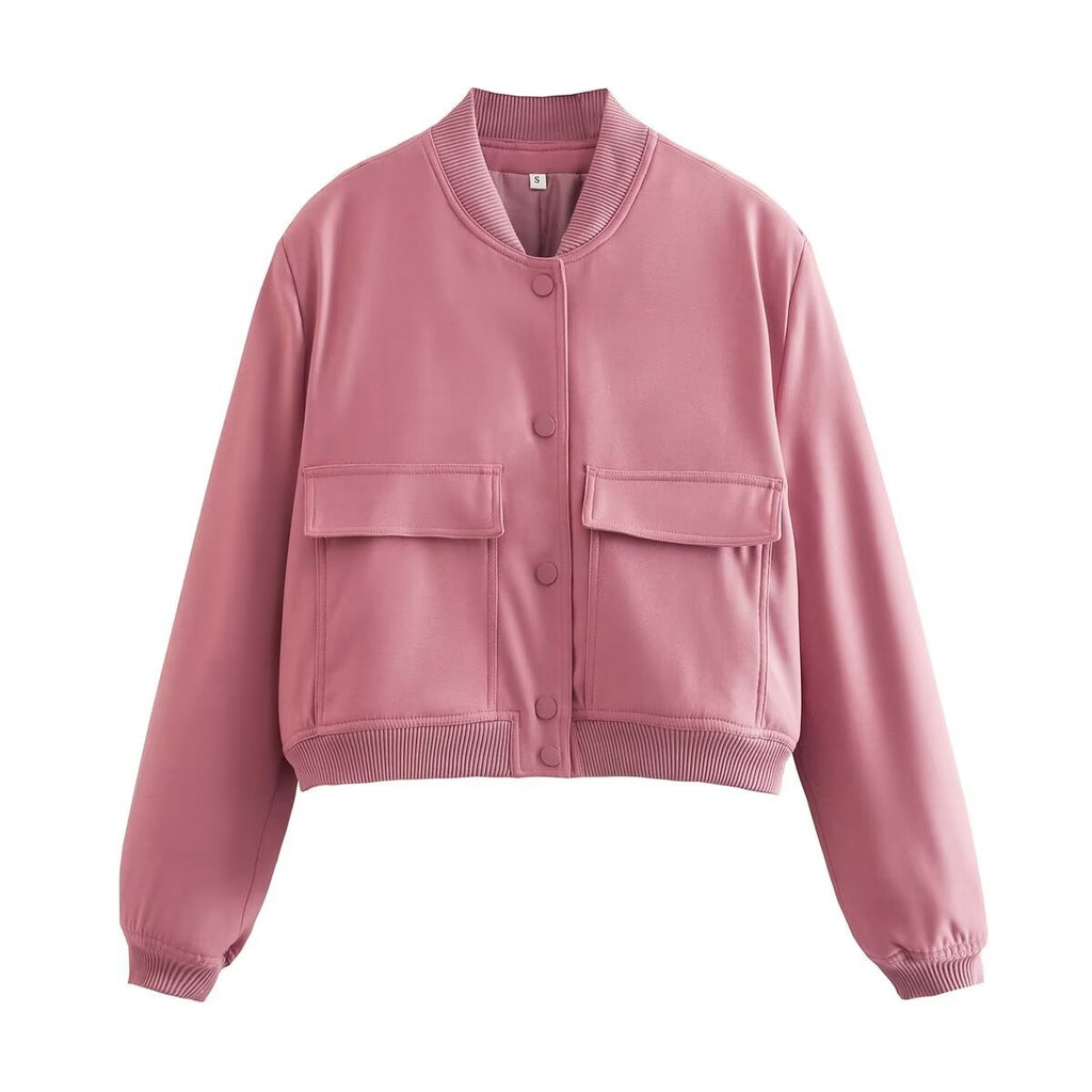 Aubrie Oversized Utility Jacket - Pink [DIORHES2]