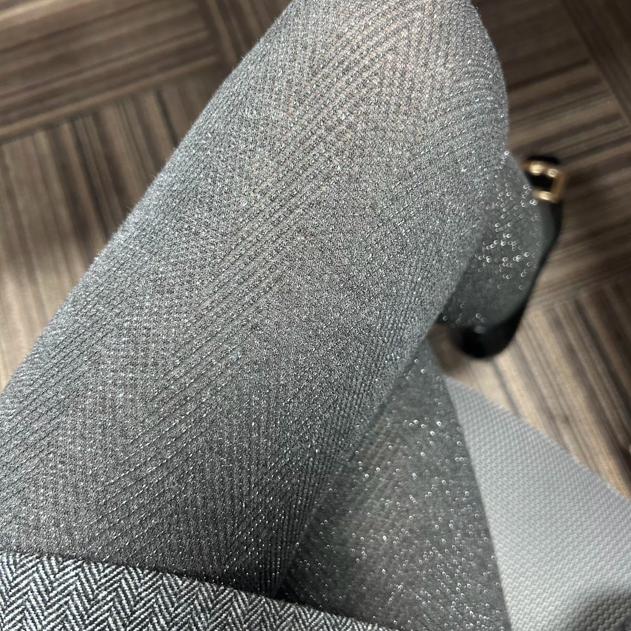 Kailynn Twill Shimmer Jumpsuit - Medium Floral Grey Silver Thread [Y66R162F]