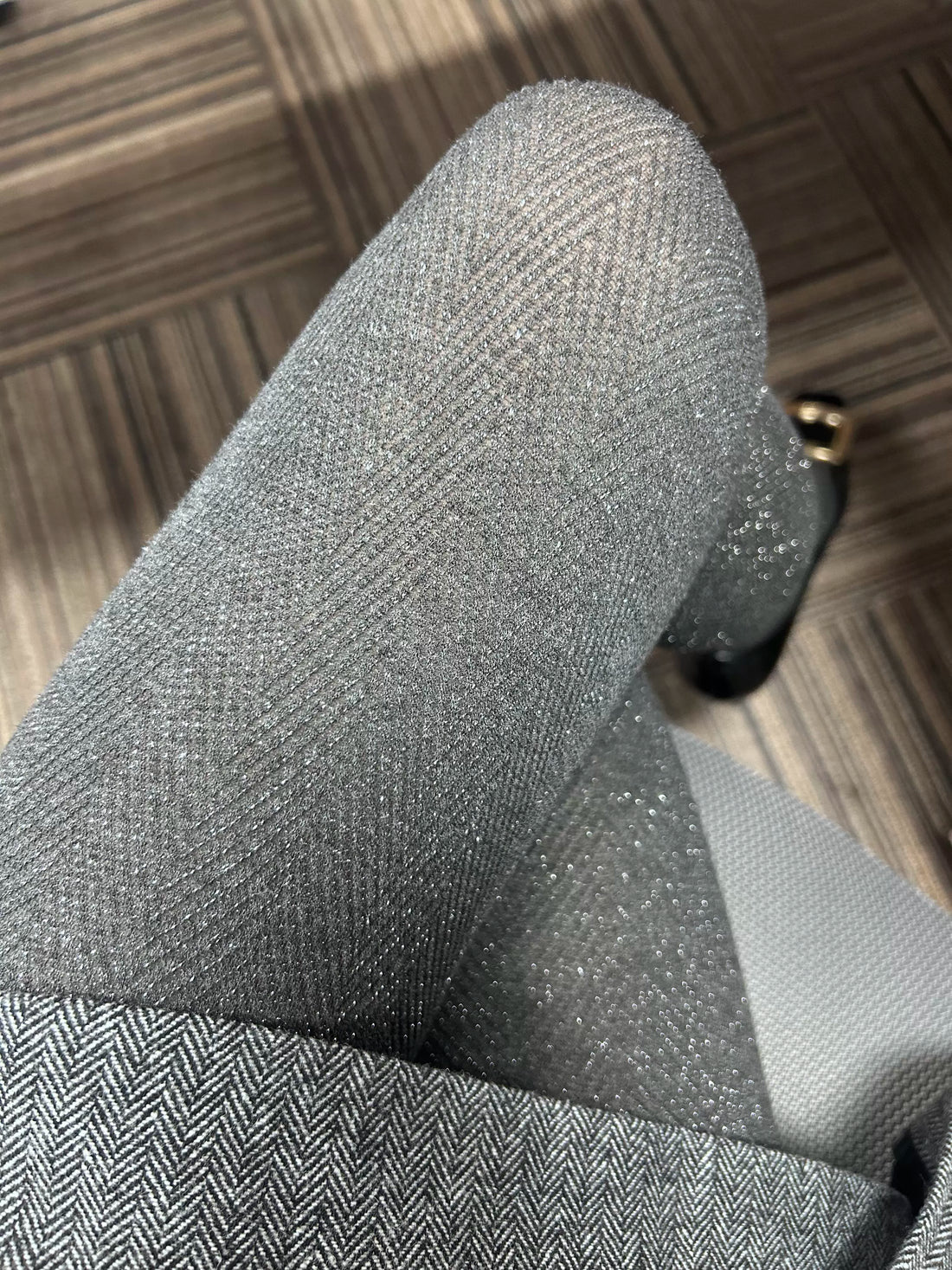 Kailynn Twill Shimmer Jumpsuit - Medium Floral Grey Silver Thread [Y66R162F]