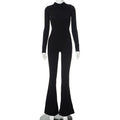 Beckett Utility Flared Jumpsuit - Black [V9GDY3C7]