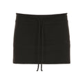 Jenna Knit Lace-Up Mini Skirt - Black [CHI3HSRV]