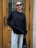 Aasiyah Cozy Knit Sweater - Black [JZTZXSMC]