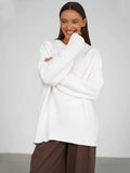 Aasiyah Cozy Knit Sweater - White [E67USHA0]