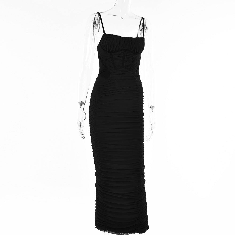 Juliette Ruched Corset Midi Dress
