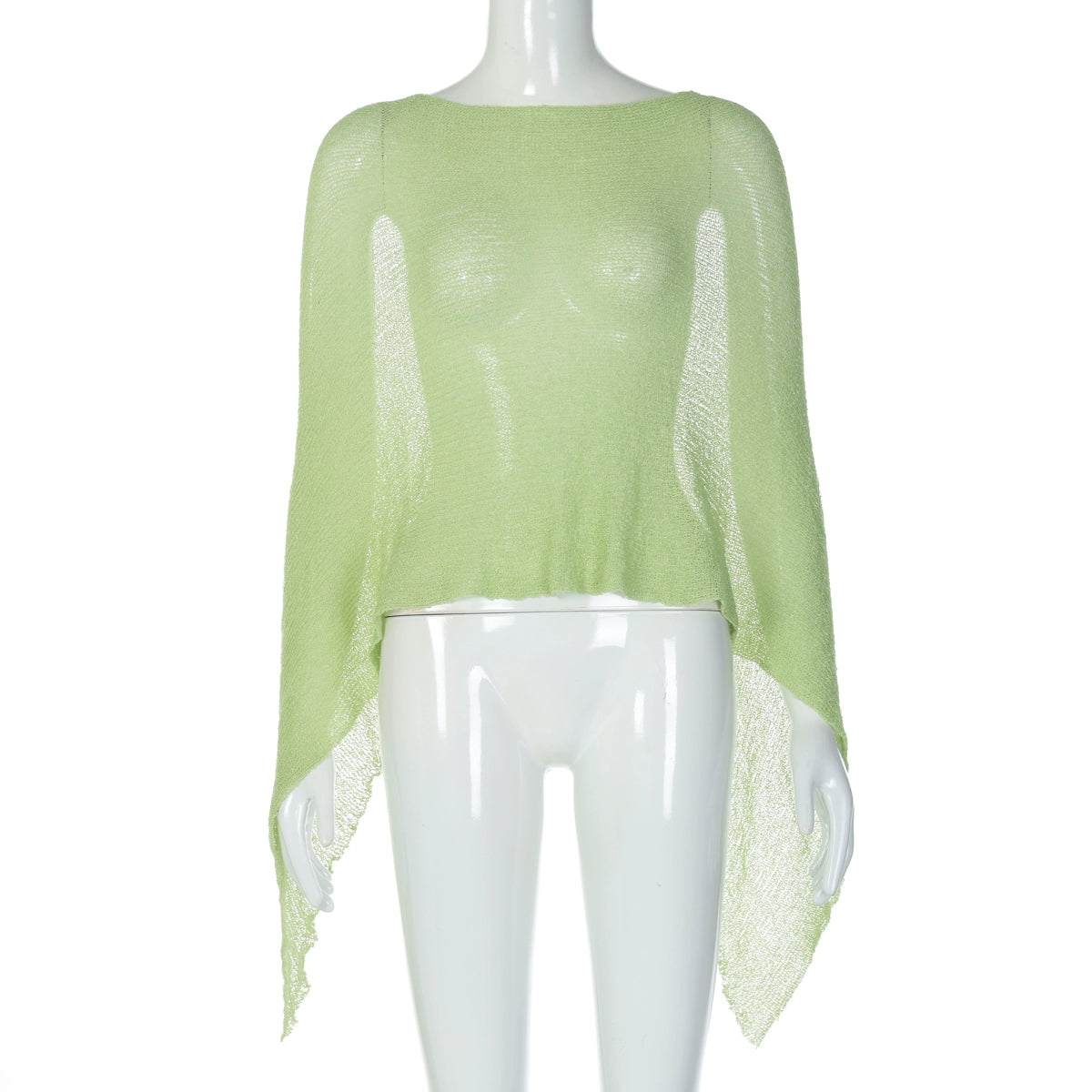 Bostyn Open Knit Pullover - Green [E5VVHKZX]