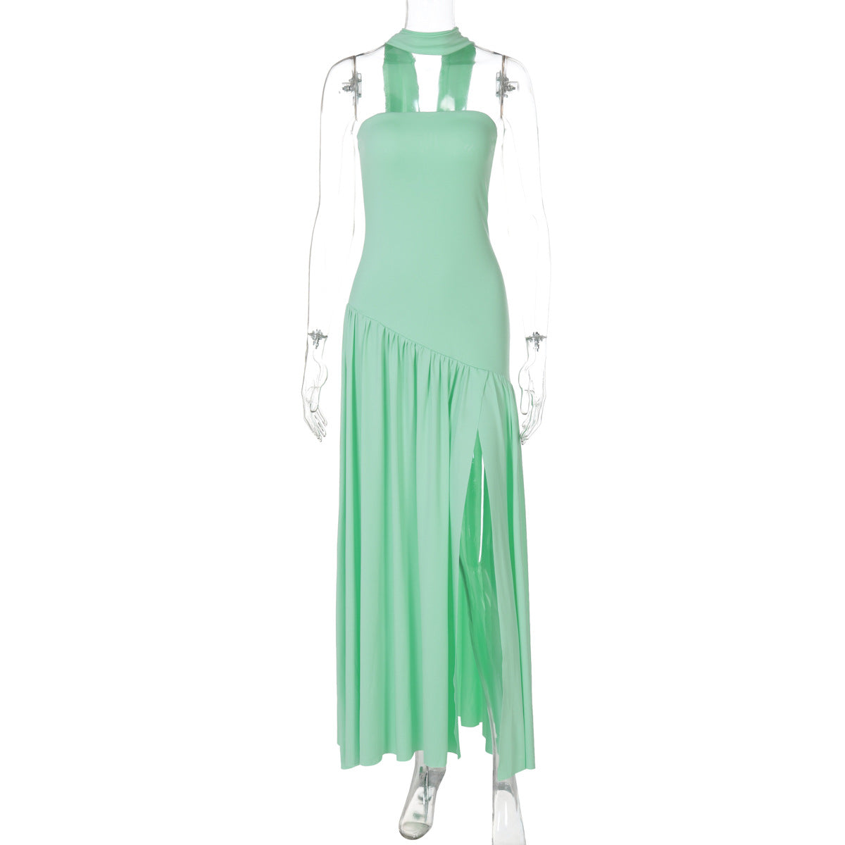 Kamree Strapless Backless Maxi Dress - Light Green [3N8BNJAQ]