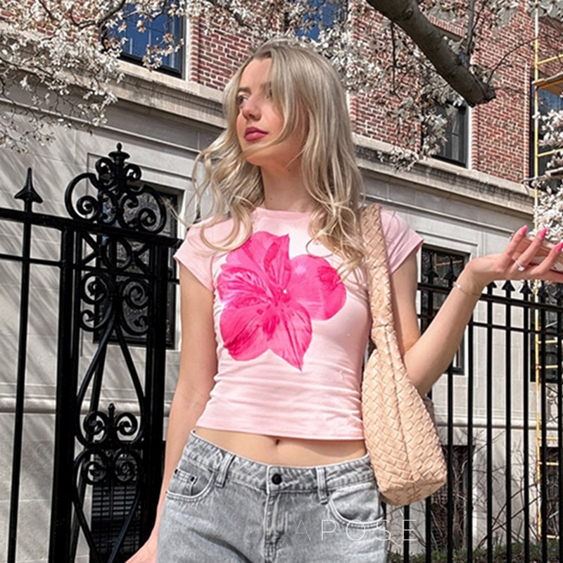 Lynden Floral Cropped Tee