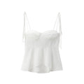Quinnlyn Pleated Corset Top - White [S5VFJ2YF]