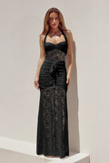 Jenesis Halter Slit Maxi Dress - Black [2KTPXNAP]