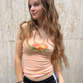 Avaleigh Knit Fruit Crop Top - Orange
