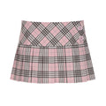 Anayeli Plaid Pleated Mini Skirt - Pink [2NR40O9T]