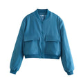 Aubrie Oversized Utility Jacket - Peacock Blue [1UDREYMB]