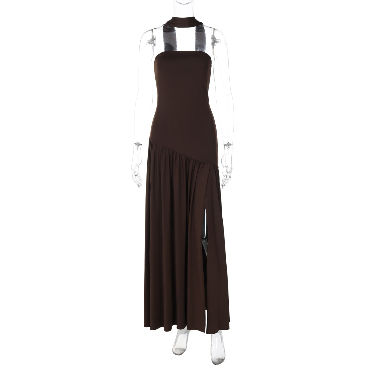 Kamree Strapless Backless Maxi Dress - Coffee [WMYFNLHJ]