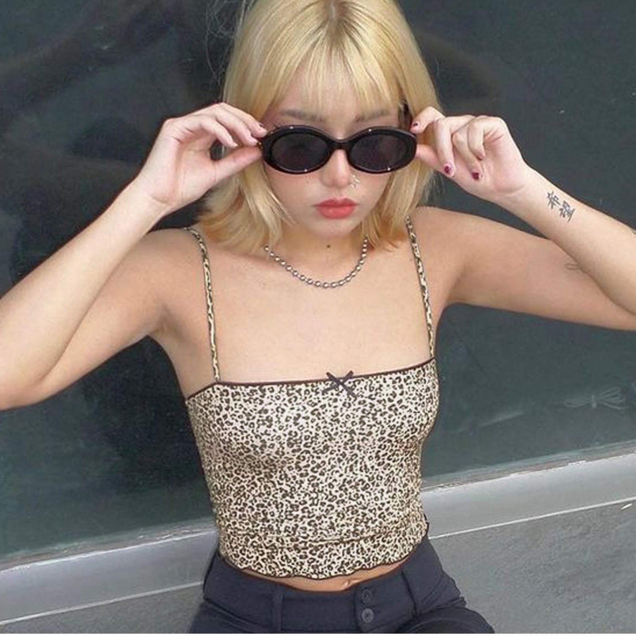 Amberly Leopard Print Top