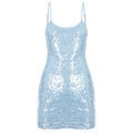 Issabella Blue Sequin Mini Dress - Blue [ZK5MQJ5C]