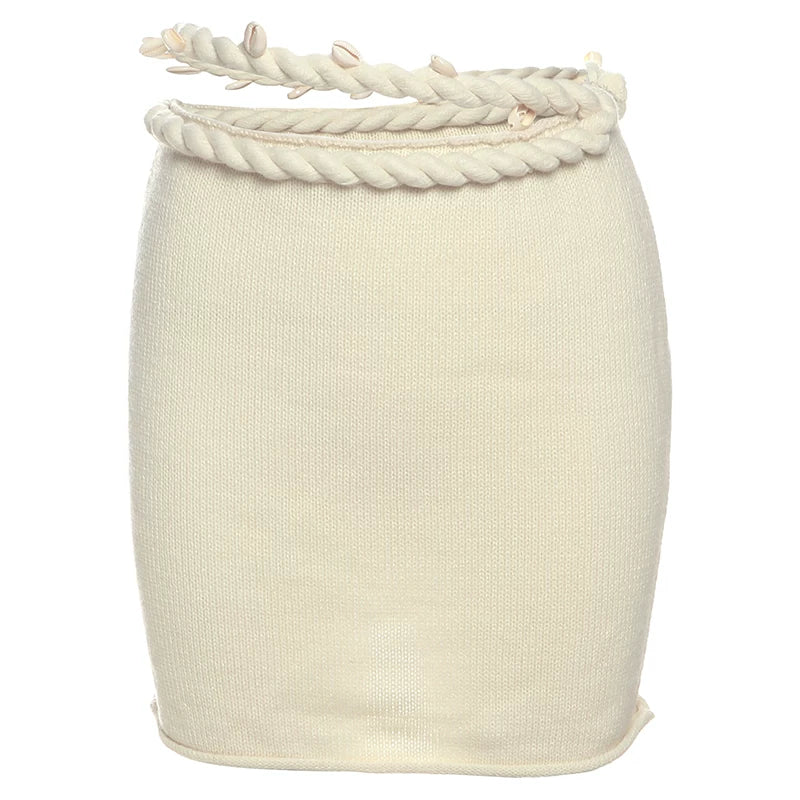 Twist Front Cutout Skirt Set - Apricot Mini Skirt [TVEZEEOV]