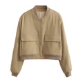 Aubrie Oversized Utility Jacket - Khaki [UC2YVIZ7]