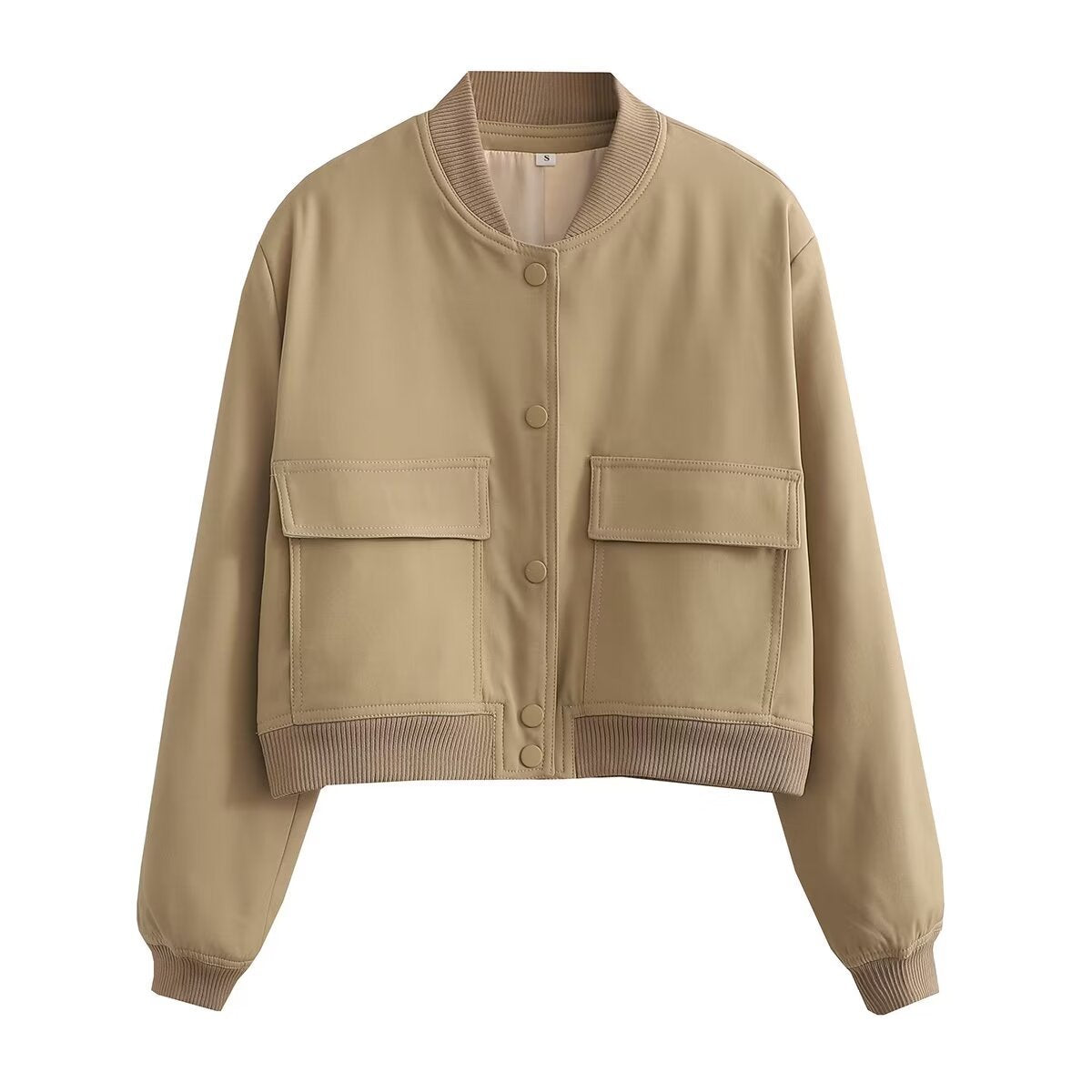Aubrie Oversized Utility Jacket - Khaki [UC2YVIZ7]