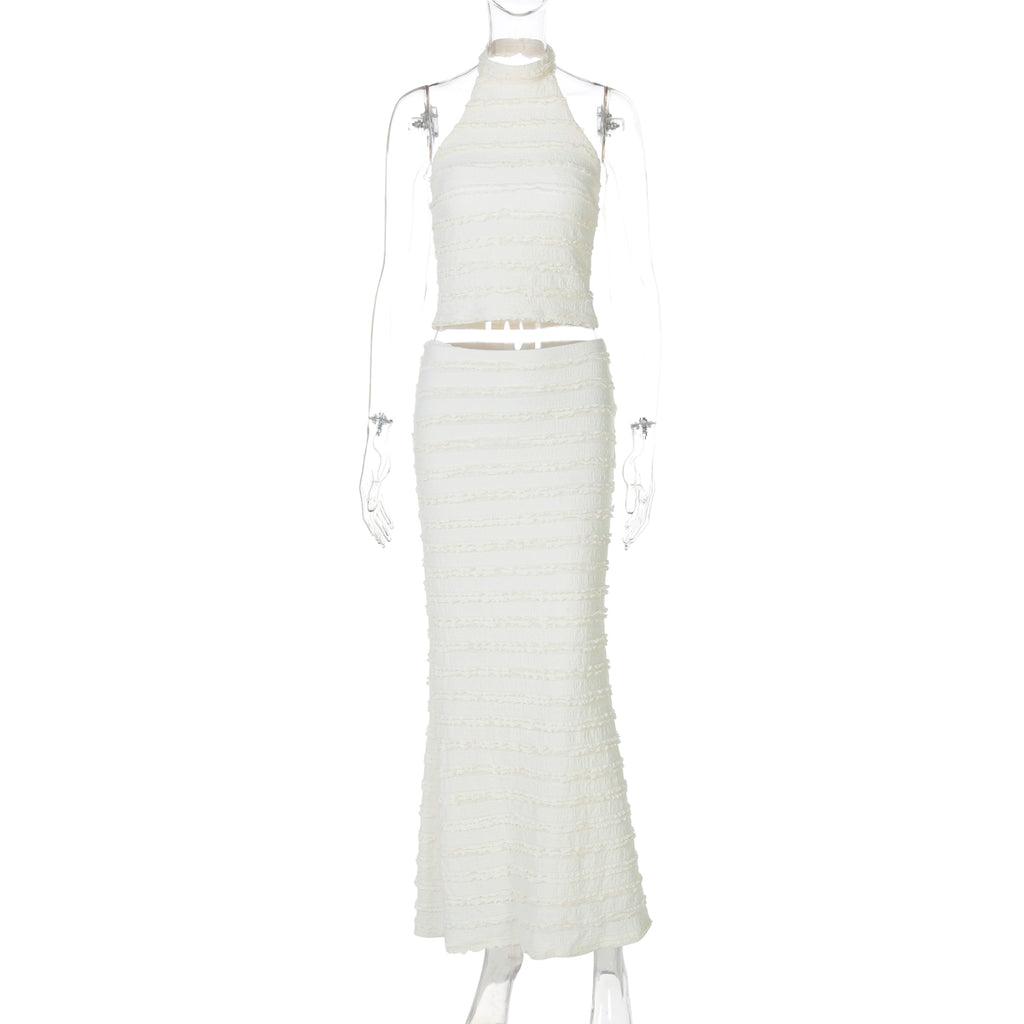 Connor Halter Midi Skirt Set - Apricot [T3BFGXEK]
