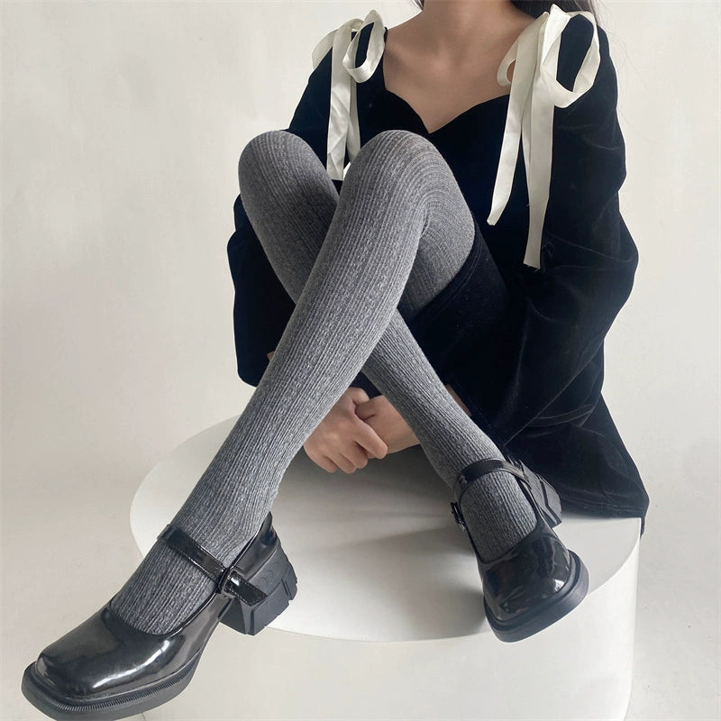 Shianne Cozy Sock Tights - Dark Grey [QYKIZKQ2]