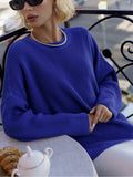 Jadalyn Cozy Pullover Sweater - Blue [BJTV0WFQ]