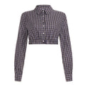 Elora Plaid Crop Skirt Set - Style 1 [2JCS60W2]