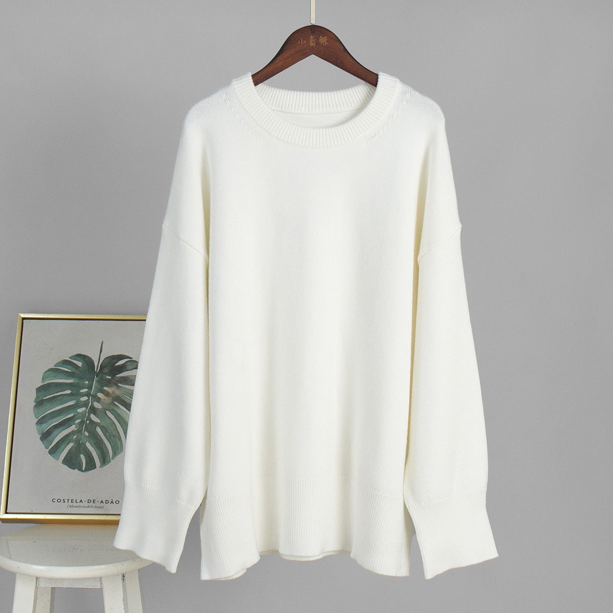 Halen Cozy Knit Pullover - White [BY6ZA06F]