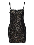 LaPose Fashion - Oriana Lace Mini Dress - Bodycon Dresses, Club Dresses, Dresses, Elegant Dresses, Formal Dresses, Going Out Dresses, Lace Dre