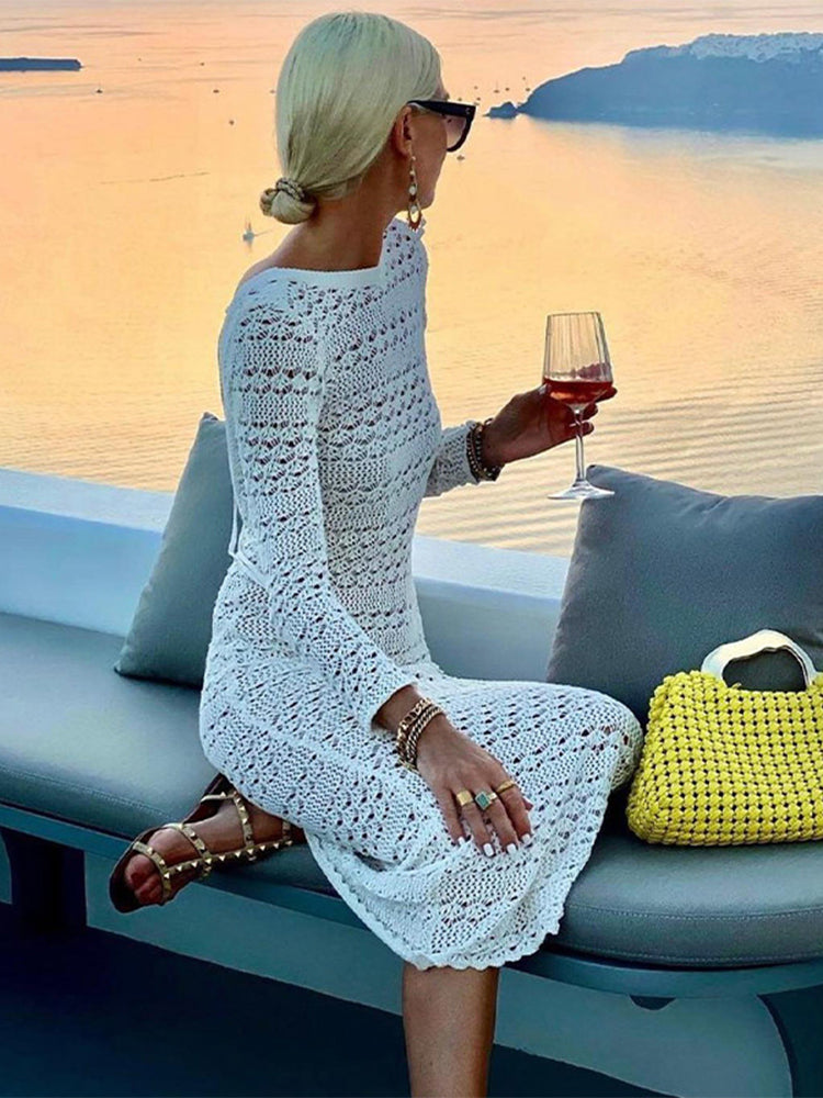 Paola Backless Crochet Dress LaPose Paola Backless Crochet Dress LaPose