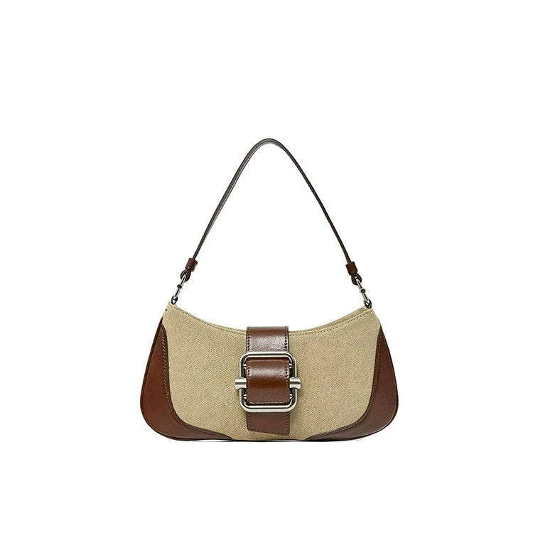 LaPose Fashion - Razan Retro Shoulder Bag - Bags, Faux Leather Bags, Handbags, Leather Bags, Retro Bags, Shoulder Bags, Small Bags