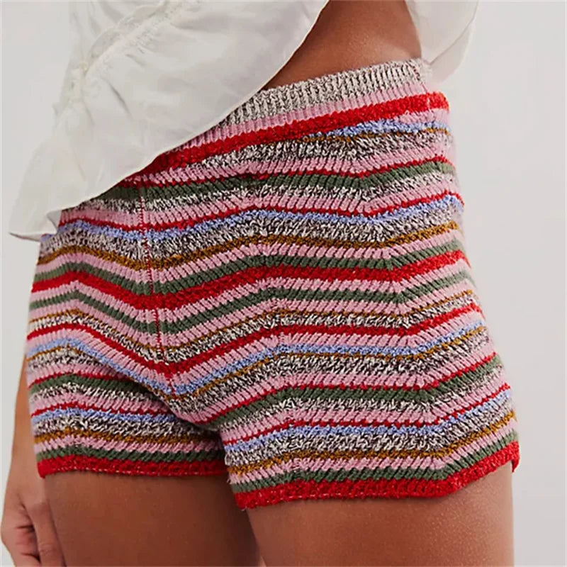 LaPose - Ariadne Y2K Wave Knit Shorts