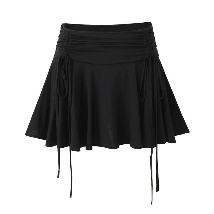 LaPose Fashion - Shanna Ruffle Mini Skirt - A-Line Skirts, Fairy Skirts, Mini Skirts, Pleated Skirt, Pleated Skirts, Ruffle Skirts, Short Skirts