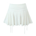 LaPose Fashion - Shanna Ruffle Mini Skirt - A-Line Skirts, Fairy Skirts, Mini Skirts, Pleated Skirt, Pleated Skirts, Ruffle Skirts, Short Skirts