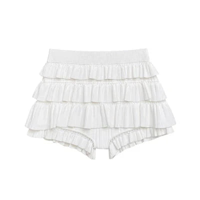 LaPose Fashion - Tahlia Ruffle Short - Clean Girl, Fall-Winter 23, Ruffle Shorts, Shorts