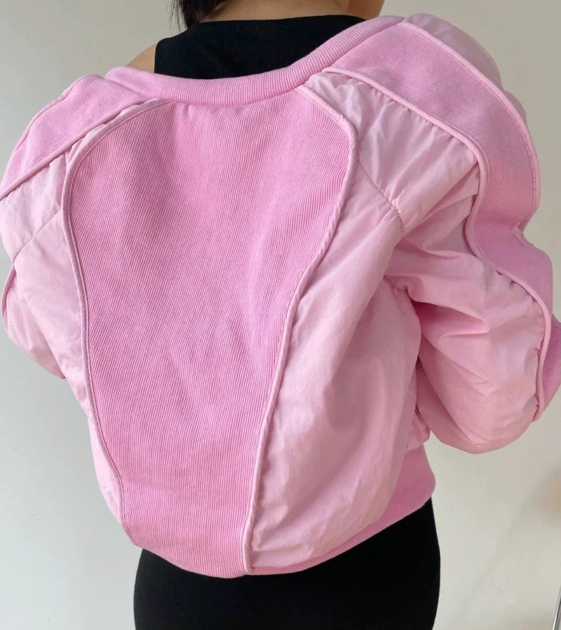 LaPose Fashion - Tessa Bomber Jacket - Bomber Jacket, Coats, Coats & Jackets, Crop Jackets, Fall-Winter 23, Jackets, Oversize Jacket, Winte