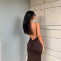 LaPose Fashion - Thalia Backless Midi Dress - 22Summer, ALS, Bodycon Dresses, Clothing, Club Dresses, Collab.Jan, Dresses, Elegant Dresses, Fall22