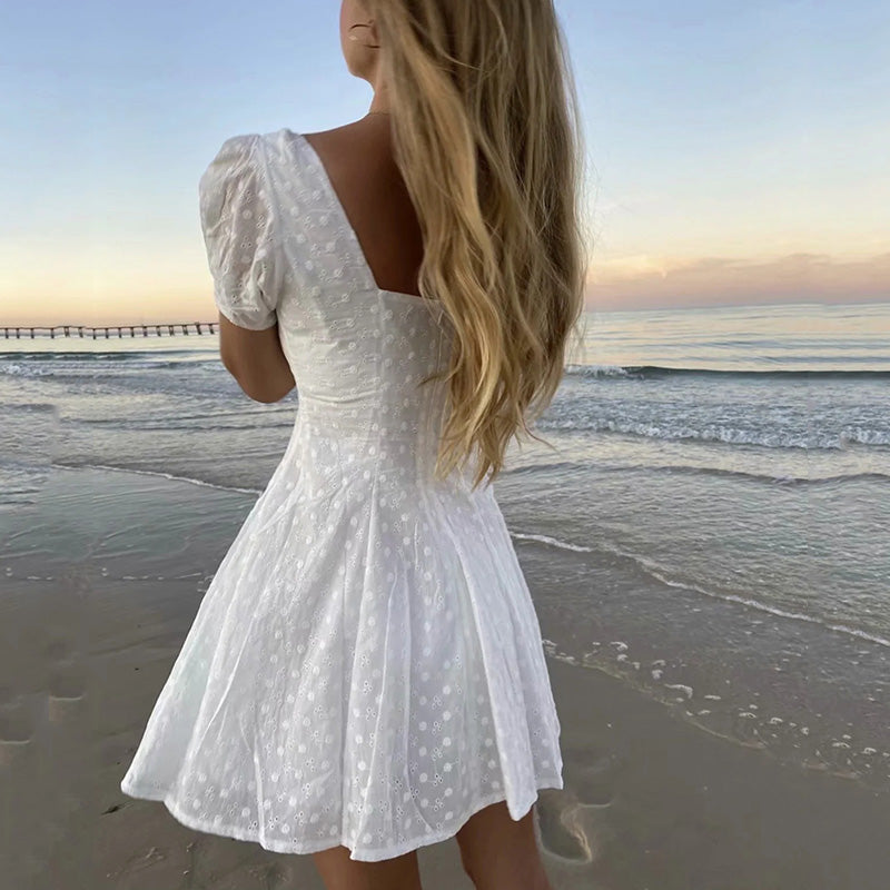 LaPose Fashion - Zelmira Mini Dress - Birthday Dresses, Clothing, Daytime Dresses, Dresses, Elegant Dresses, Embellished Dresses, Going Ou