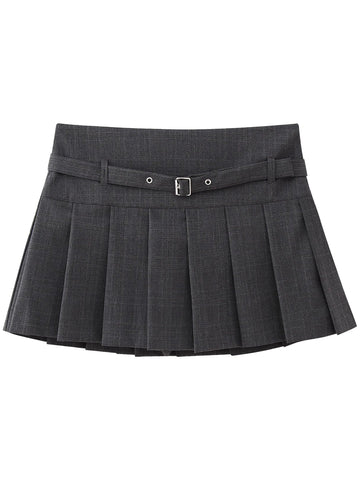 LaPose Fashion - Zlata Pleated Mini Skirt - A-Line Skirts, Mini Skirts, Pleated Skirt, Pleated Skirts, Skirts, Winter Edit