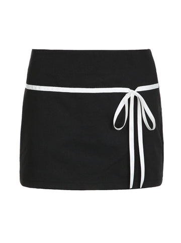 Demya Bow Tie Mini Skirt