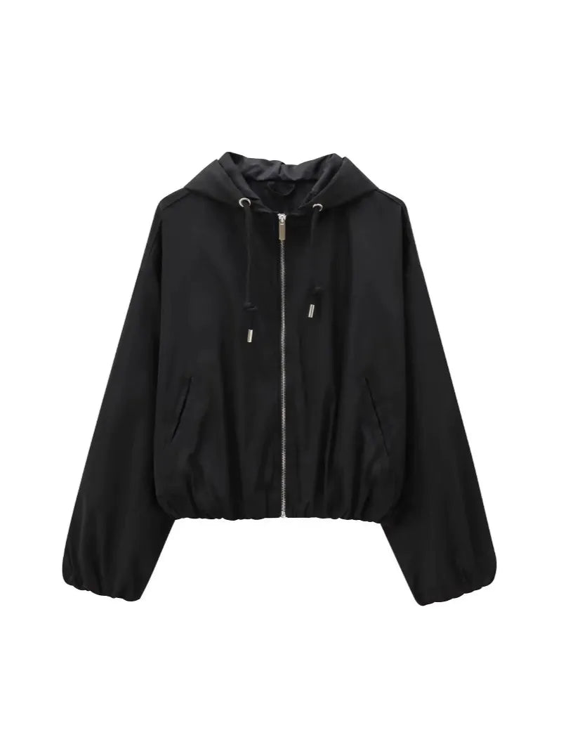 Aris Casual Zip-Up Hooded Jacket