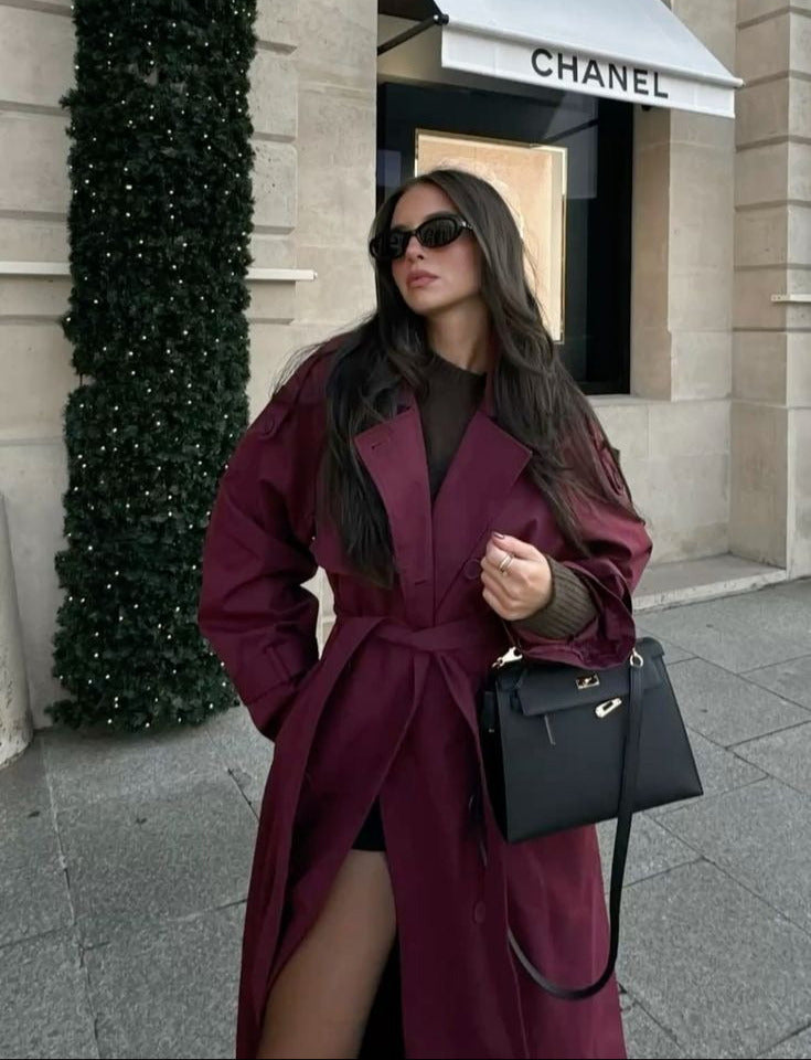 Brenley Double-Breasted Belted Coat