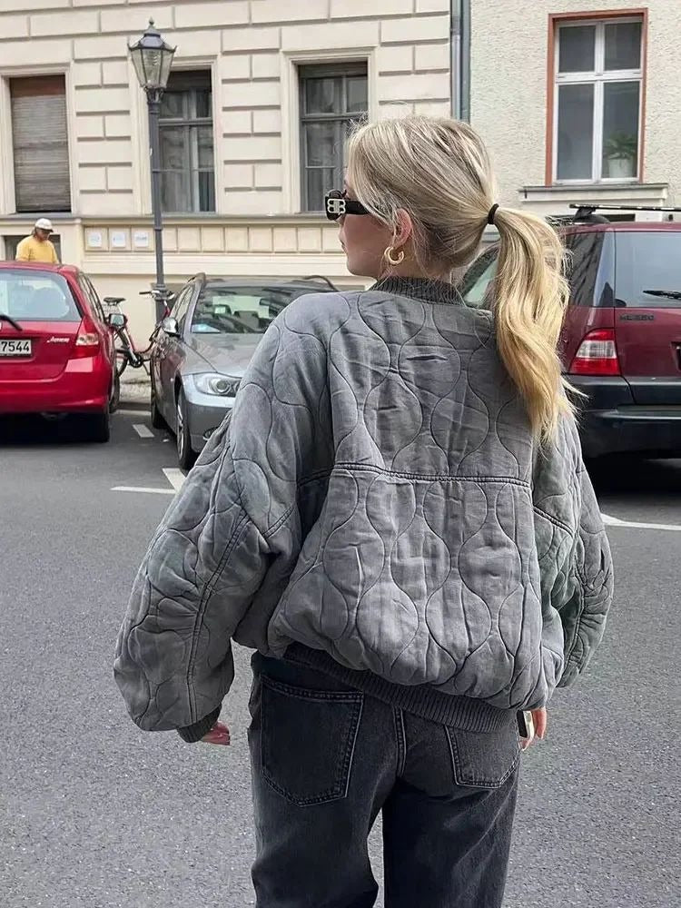 Maimouna Padded Oversize Bomber Jacket