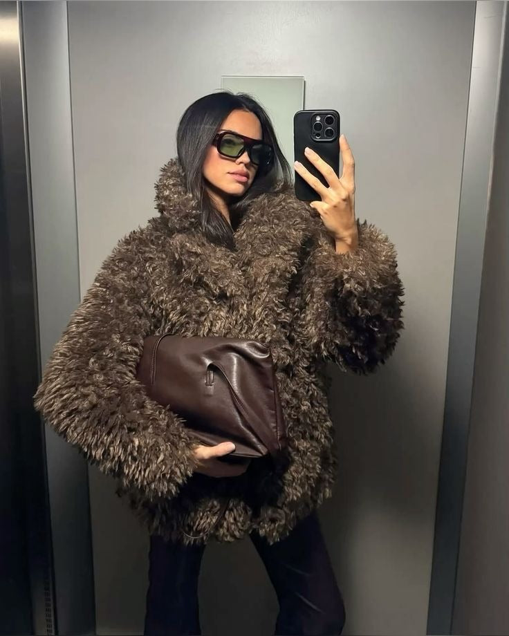 Alexzandria Faux Fur Teddy Coat