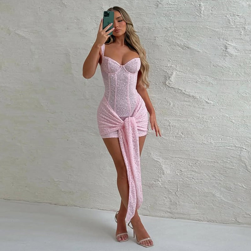 Daphne Lace Bodycon Mini Dress