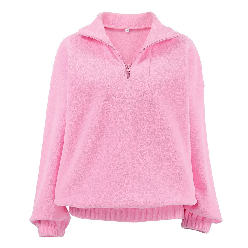 Talya Long Sleeve Polo Sweatshirt