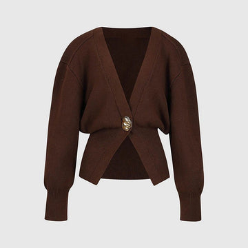 Caelyn Knitted V-neck Cardigan