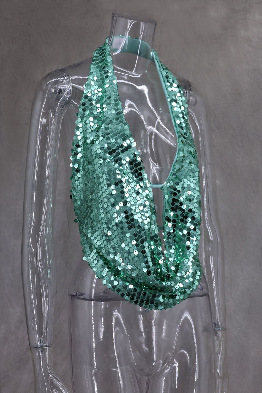Miral Sequin Halter Top