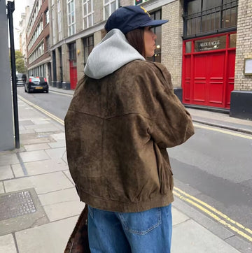 Miller Chic Wool Blend Bomber Jacket