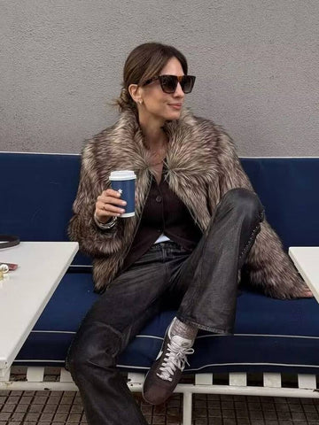 Fernanda Faux Shearling Bomber Jacket
